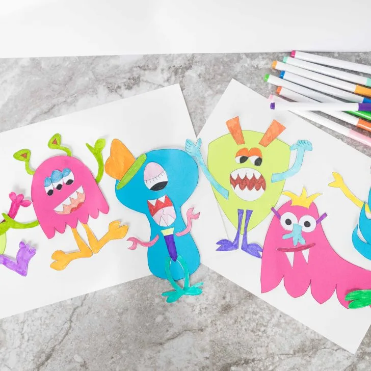 Do you have plans for today? What about spending some time with your little ones on this Adorable Matching Monsters Craft! 