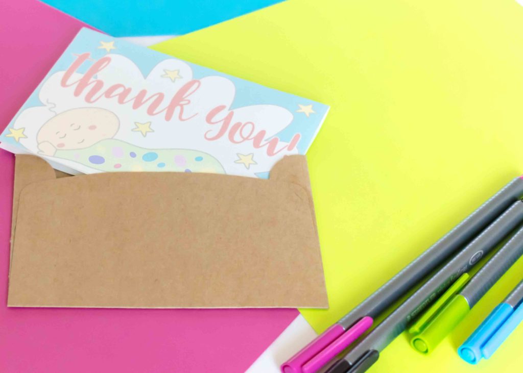 I can't believe how awesome and cute these Baby Shower Thank You Cards are. They are so beautifully designed and best of all, they are FREE!