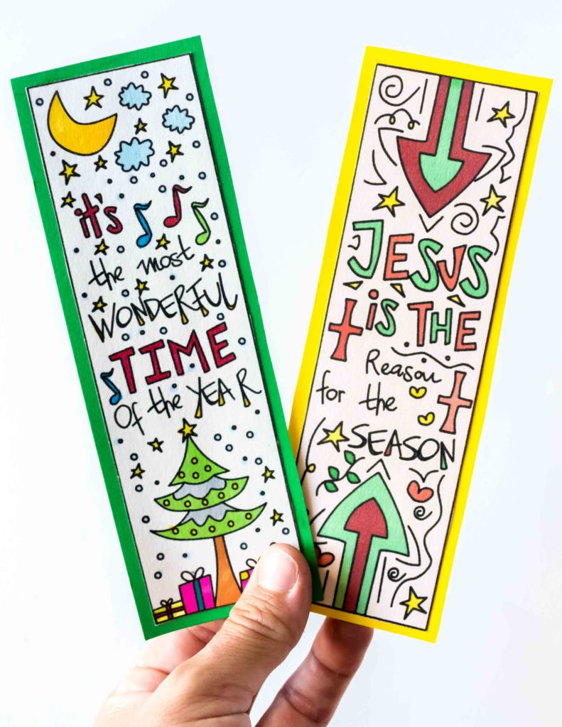 Christmas Bookmarks: It's the most wonderful time of the year and Jesus is the reason for the season