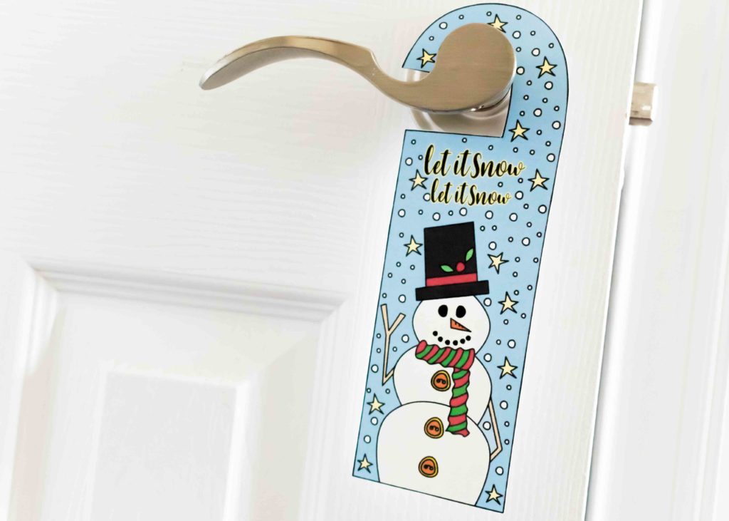 Welcome the cold season of the year with these Coloring Winter Door Hangers Free Printable. Trust me, they'll look really cute on your children's bedroom!!!