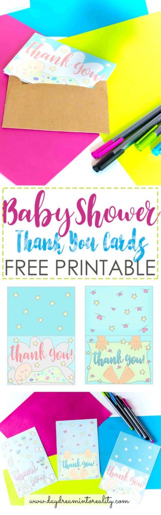 I can't believe how awesome and cute these Baby Shower Thank You Cards are. They are so beautifully designed and best of all, they are FREE!