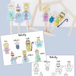 Popsicle Stick Christmas Story Puppet Craft for Kids & Free Template -Pinterest Image