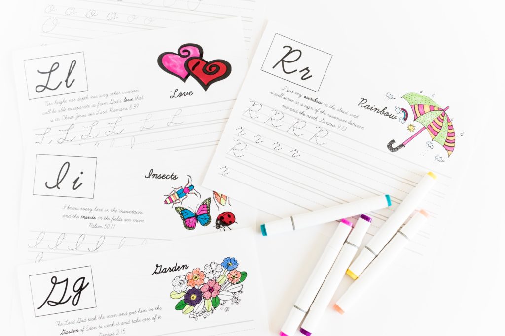 Tracing letters and learning new bible verses was never so easy for your kids! Get the Practice your Cursive ABC with Bible Verses - Free Printable! No tricks, no subscription needed.