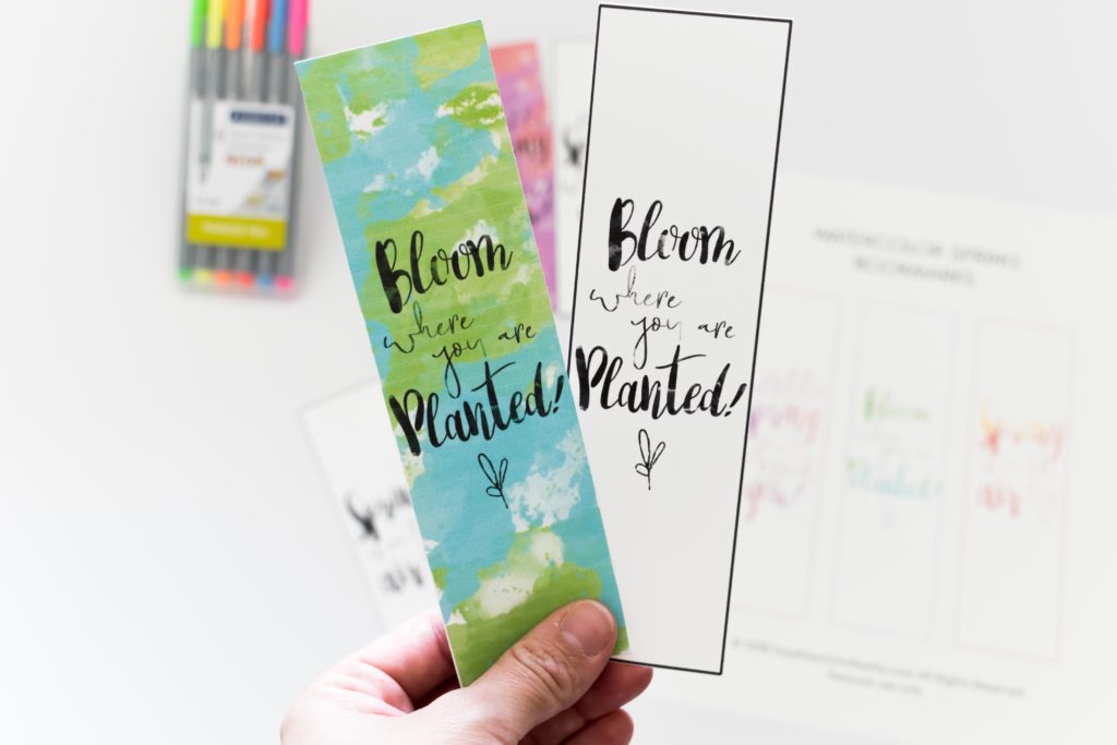 Hold on tight. These Watercolor Spring Bookmarks are absolutely beautiful! Use them for all of your books, or why not to give them to someone that loves reading and the spring season!!