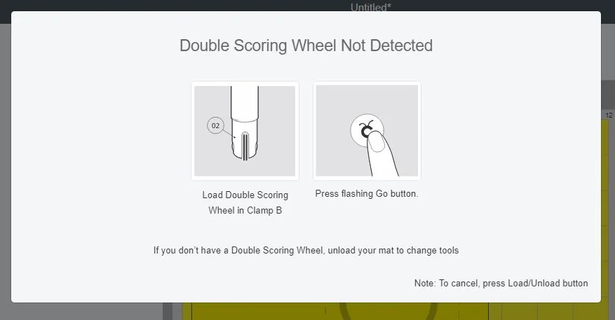 Scoring Wheel Not detected screenshot