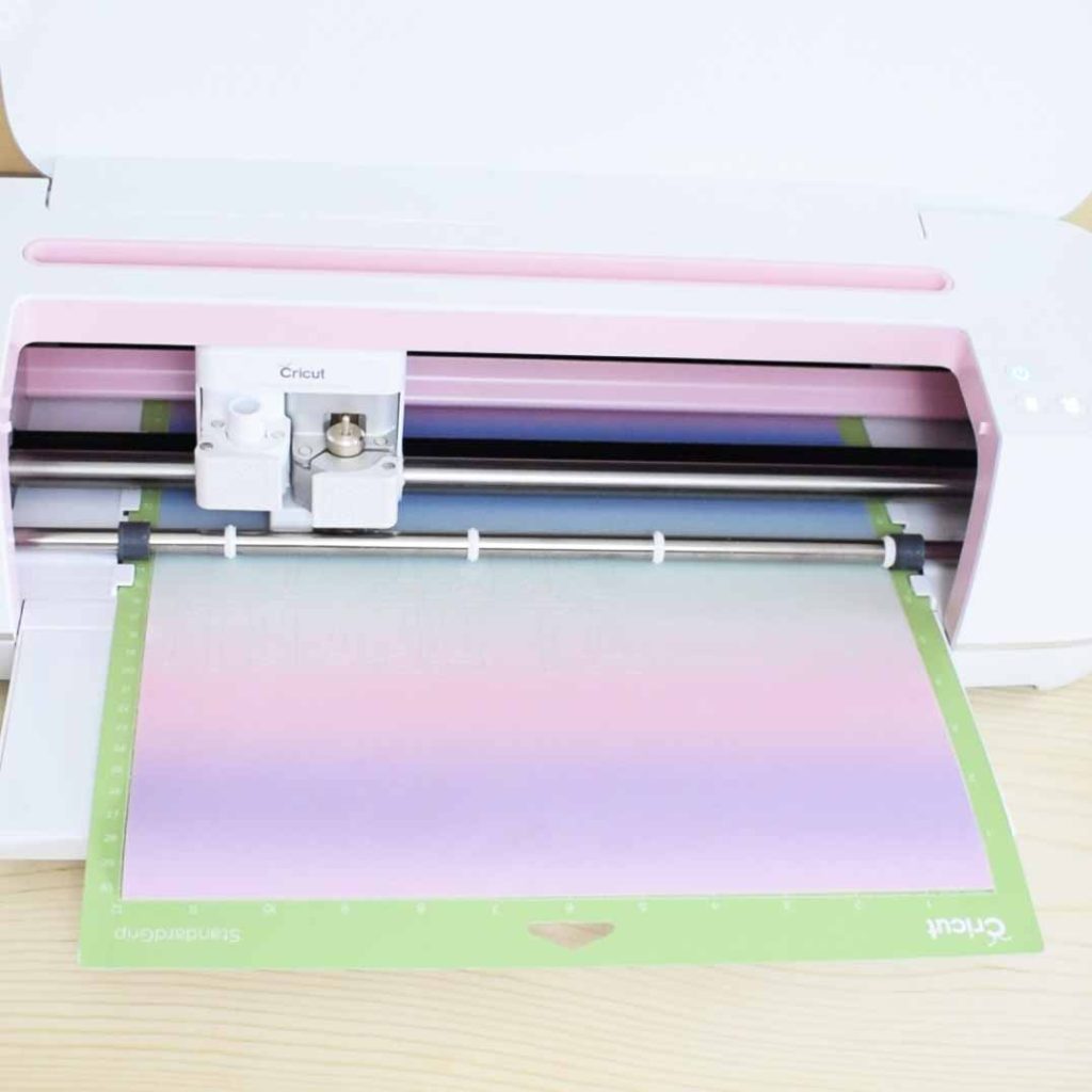 Cricut Maker cutting a Cricut Infusible Ink Transfer sheet