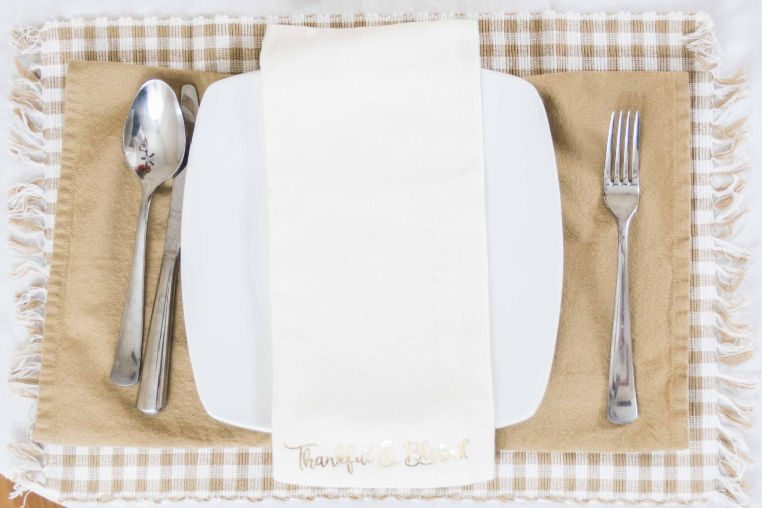 simple thanksgiving place mat