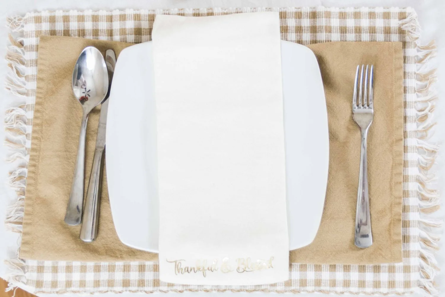 simple thanksgiving place mat