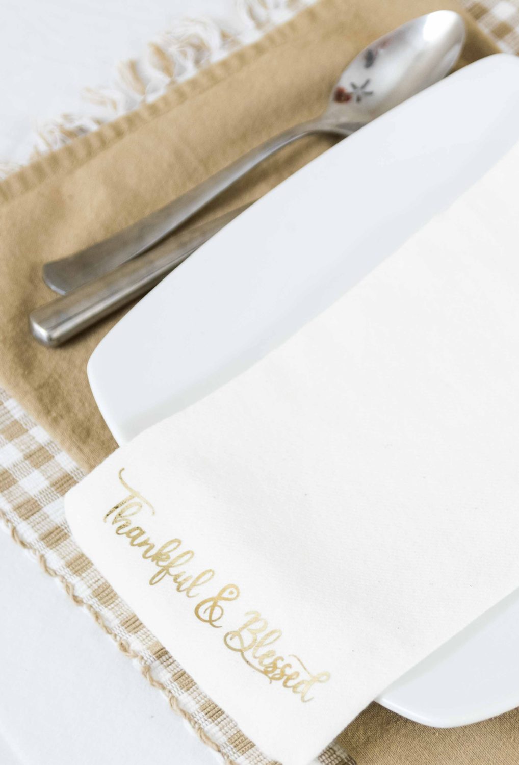 table napkin decorated with