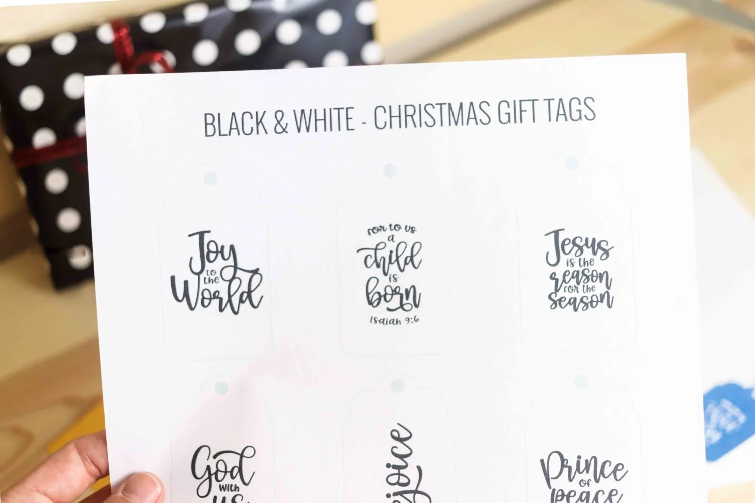 Christ Centered Christmas Gift Tags