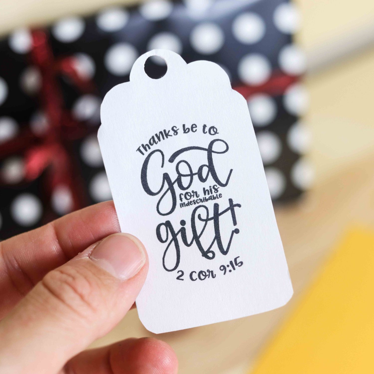 Christ Centered Christmas Gift Tags