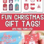 Christmas Gift Tags Free Printable - Pinterest Image