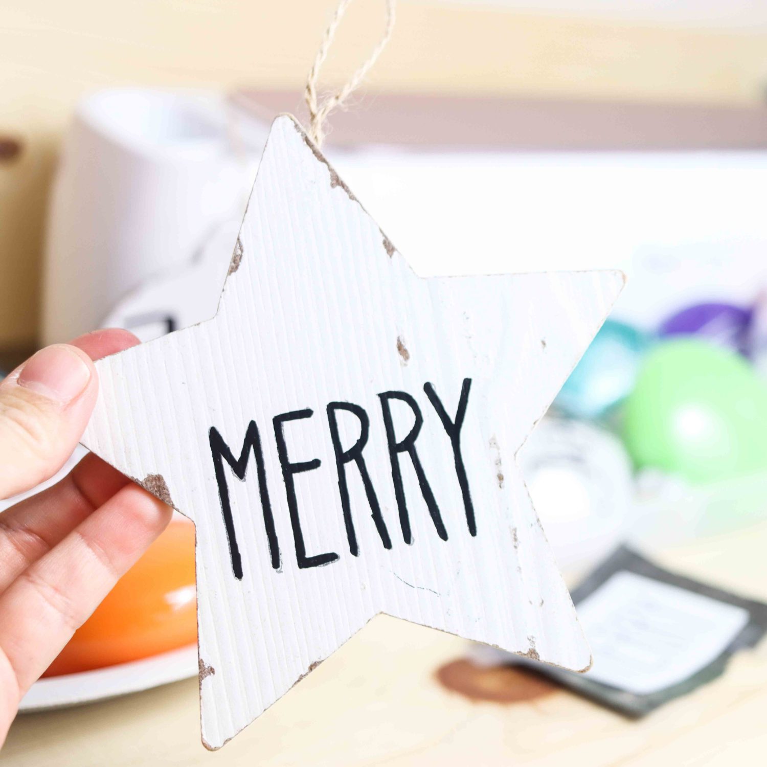 Paiting Christmas ornaments