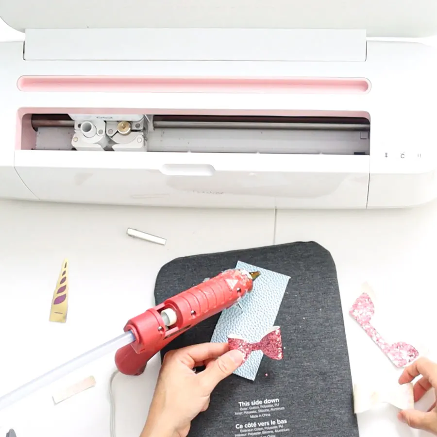 gluing hair bow