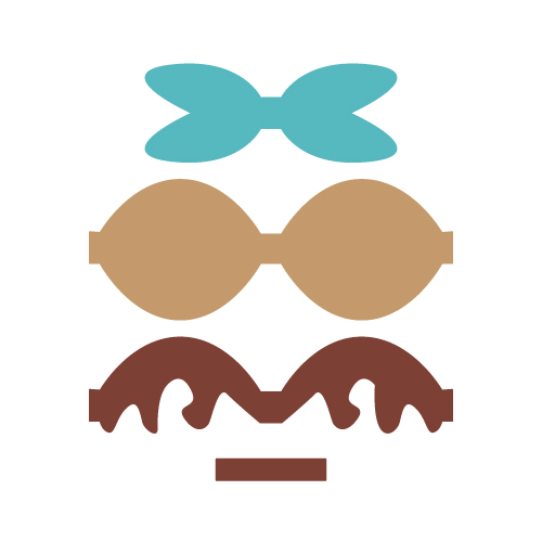 Ice Cream Bow Free SVG