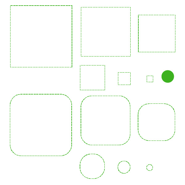 Cricut Perforation Line Alternative FREE SVG Square