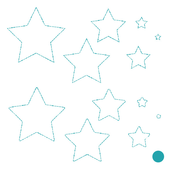 Cricut Perforation Line Alternative FREE SVG star