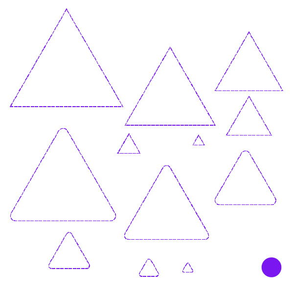 Cricut Perforation Line Alternative FREE SVG triangle