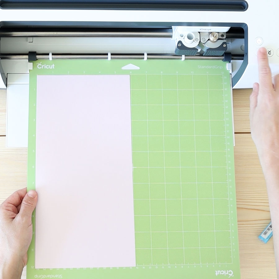 loading mat to cricut maker