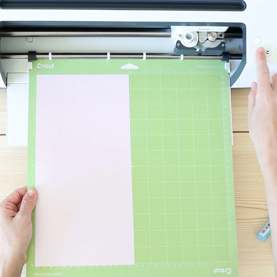 loading mat to cricut maker