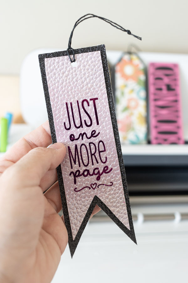 just one more page bookmarks made with cricut