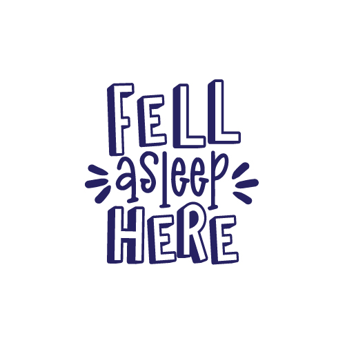 Fell asleep here free SVG