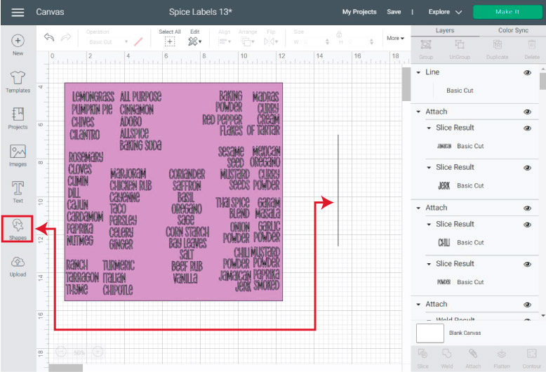 adding a cut line in cricut design space