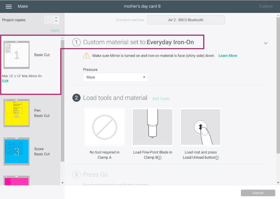 cricut fine point blade preview