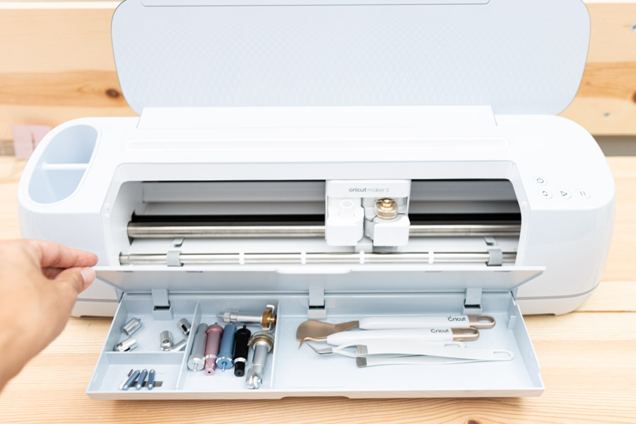 storage bottom cricut maker thre