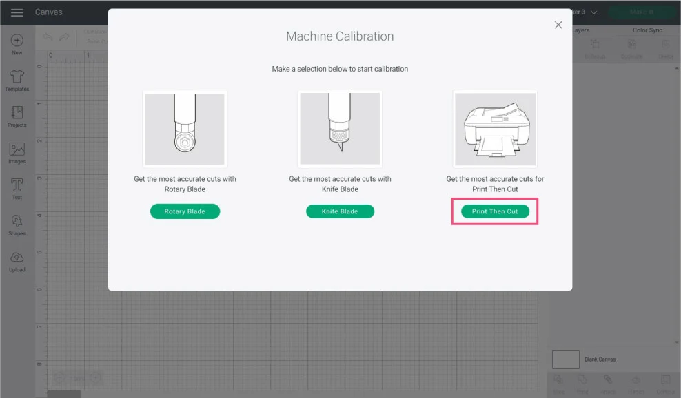 print then cut calibration