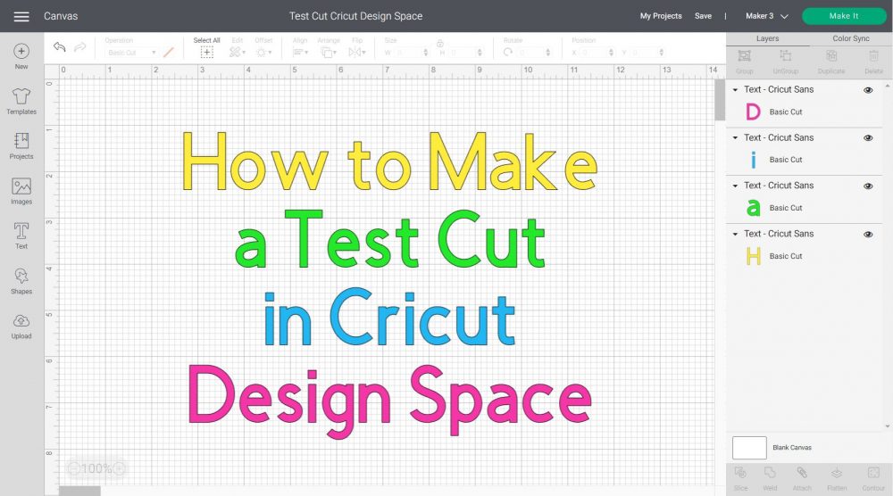 how to make a test cut in cricut design space featured image