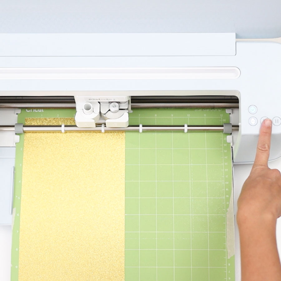 loading mat to cricut maker