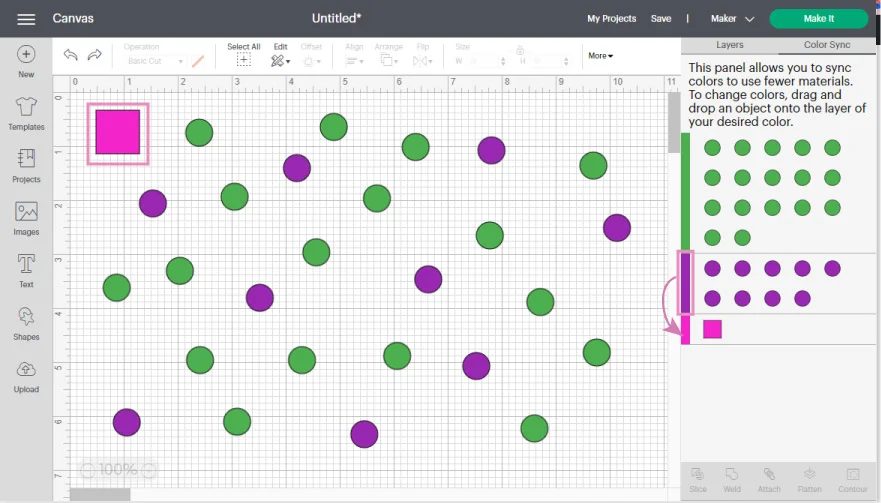 Adding an extra color to use with Color Sync in Cricut Design Space