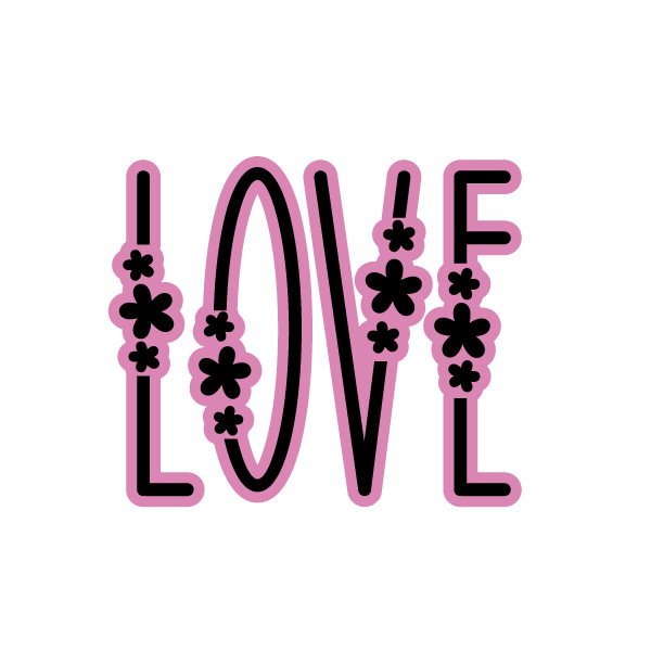 floral Love free svg