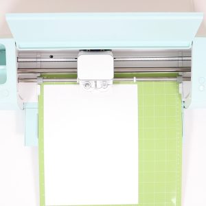 loading white cardstock to cricut machine