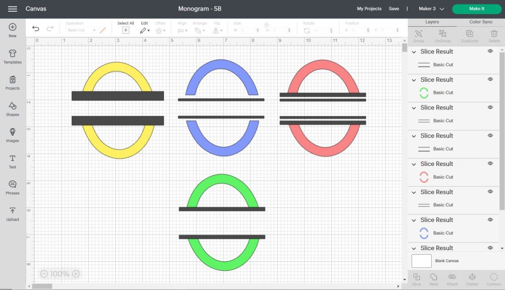 different types of split monogram