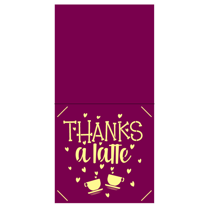 thanks a latte card free svg