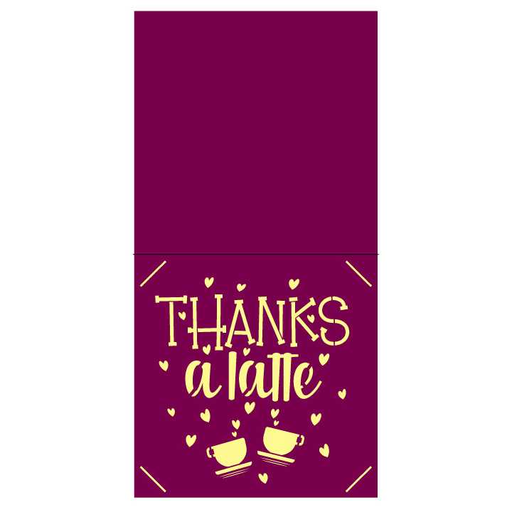 thanks a latte card free svg