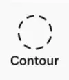 contour icon in cricut design space app 