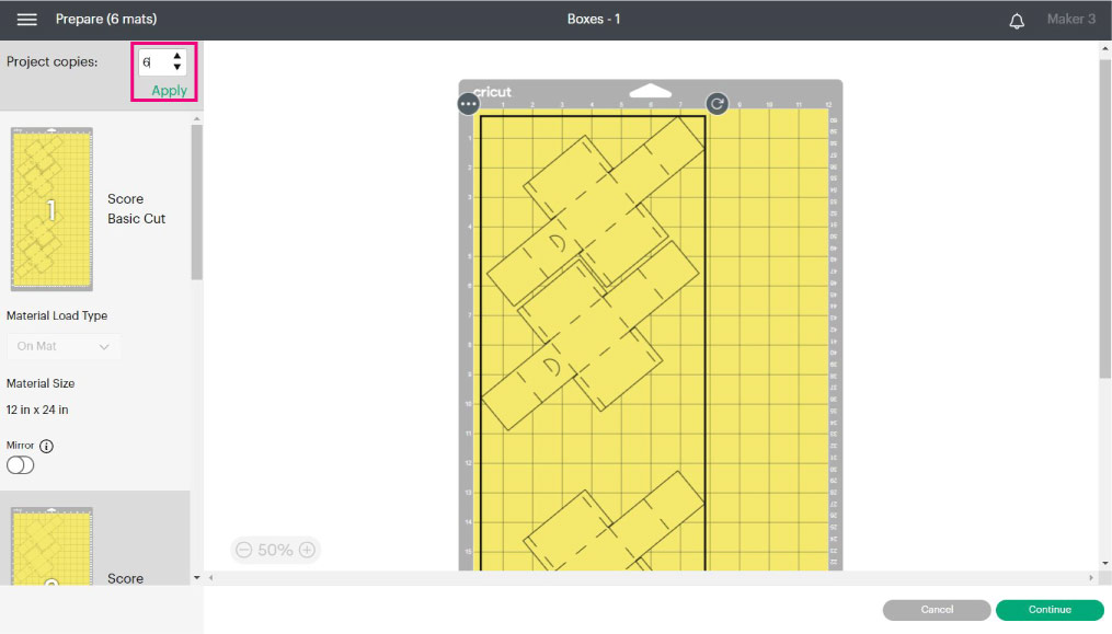 adding copies in design space