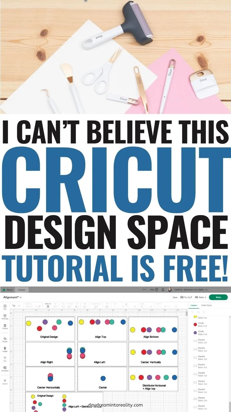 Cricut Design Space Tutorial for beginners - Pinterest Image 2