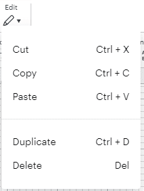 Edit icon in cricut design space.