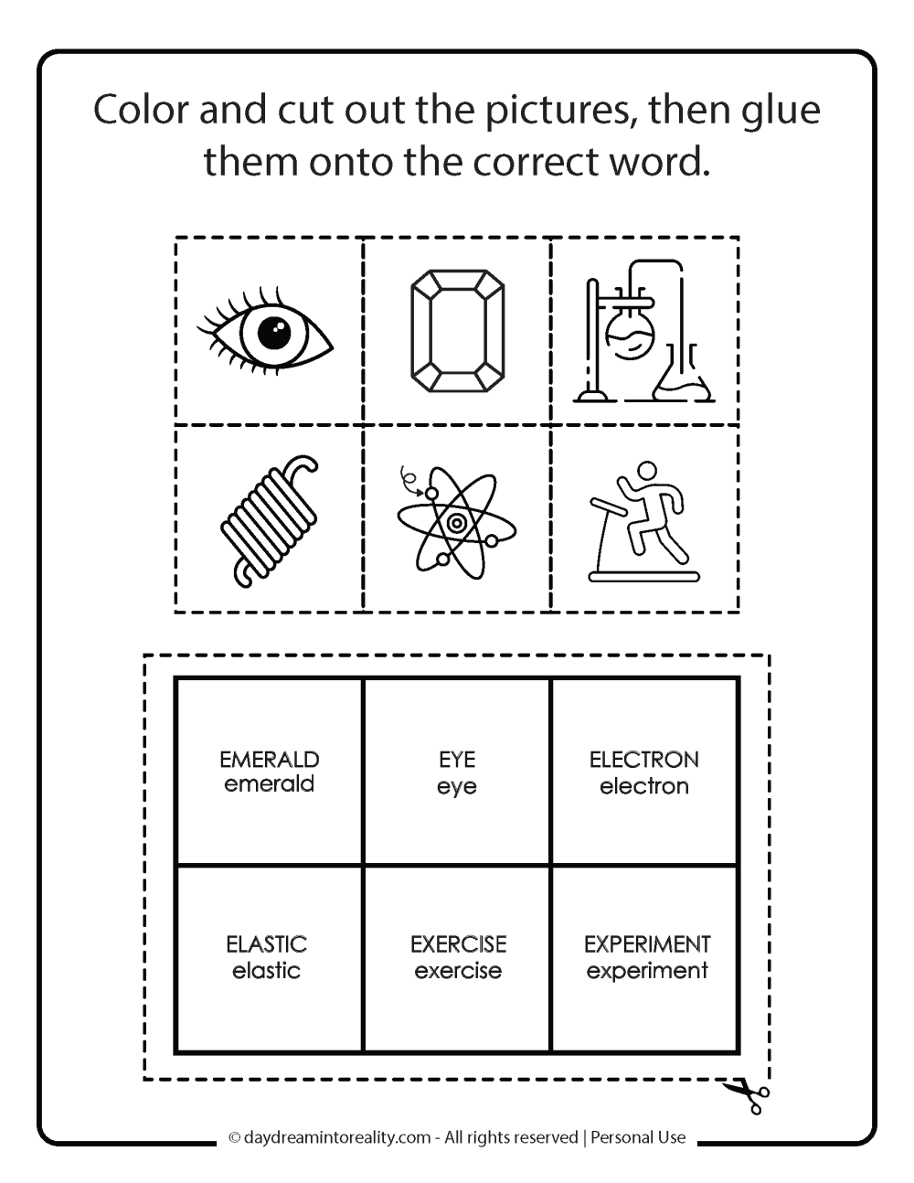 Letter E worksheet free printables. Memory game.