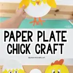 easy paper plate baby chick craft for kids