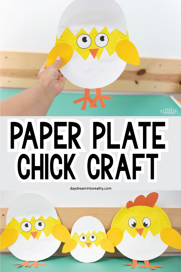 easy paper plate baby chick craft for kids