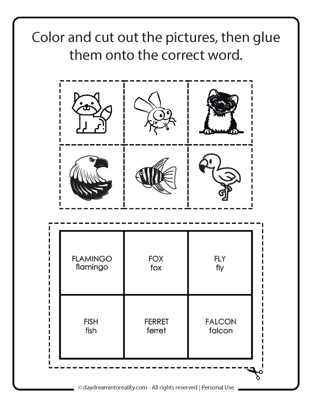 Letter F Memory Game Free Printable