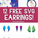 image for pinterest: how to make beautiful earrings with cricut.