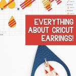 image for pinterest: how to make beautiful earrings with cricut.