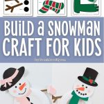 Paper Plate Snowman Craft for kids - Image for Pinterest