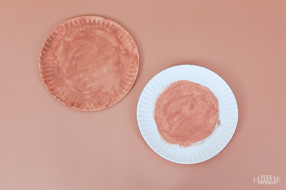 painted paper plates for thanksgiving dinner craft